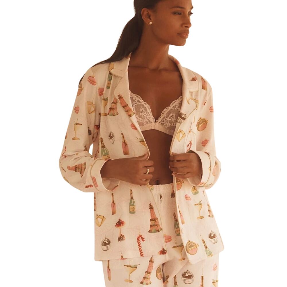 Bedhead PJs Anthropology Holiday Christmas Keepsake PJ Set Size Large